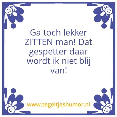 Tegeltje: Wc