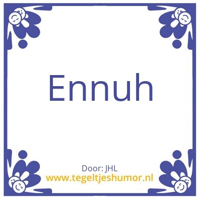 Tegeltje: JHL