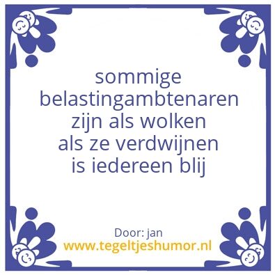 Tegeltje: jan