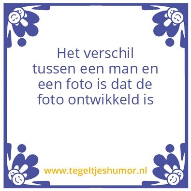 Tegeltje: Foto