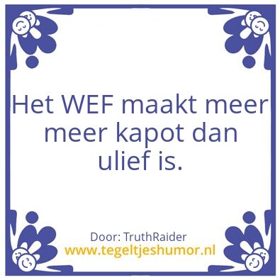 Tegeltje: Wef