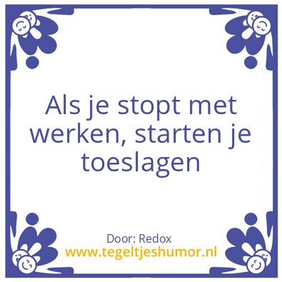 Tegeltje: Bla