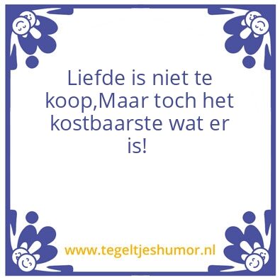 Tegeltje: Liefde