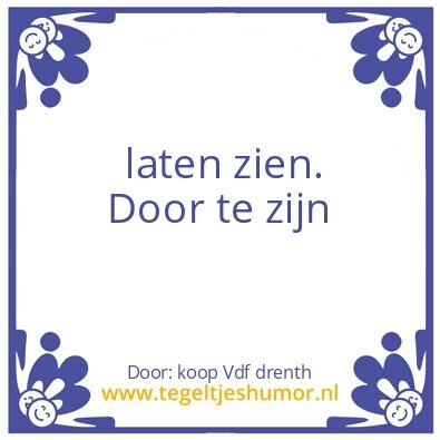 Tegeltje: Ik ben….