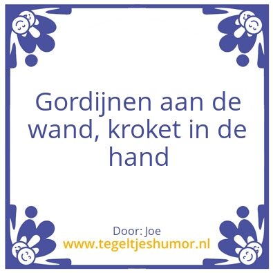 Tegeltje: No