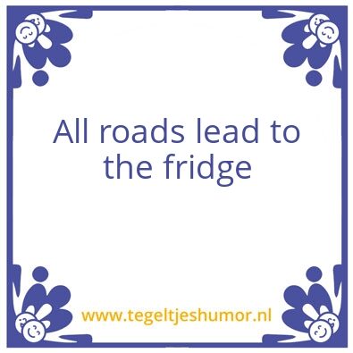 Tegeltje: Fridge