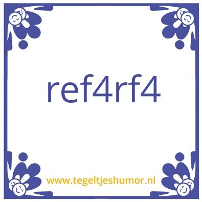Tegeltje: rfreer