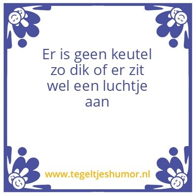 Tegeltje: keutel