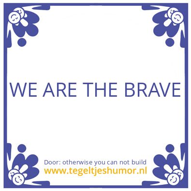 Tegeltje: Time is linear