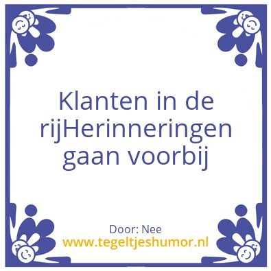 Tegeltje: Ja