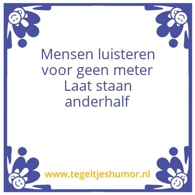 Tegeltje: Anderhalf