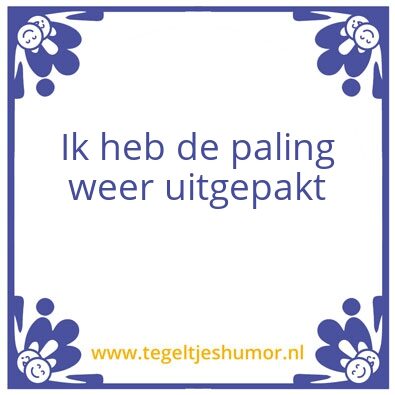 Tegeltje: Paling