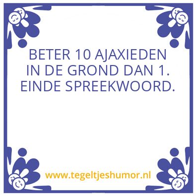 Tegeltje: Feyenoorder