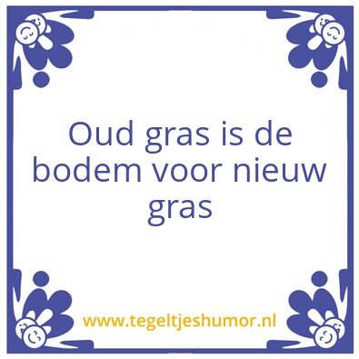 Tegeltje: Gras