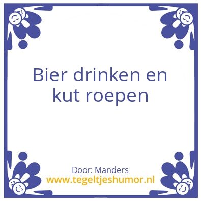 Tegeltje: Bier