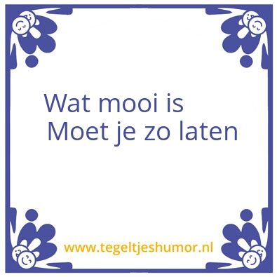 Tegeltje: Moou