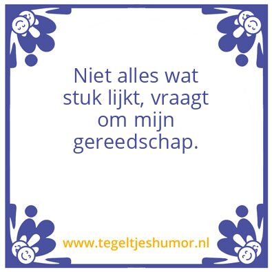Tegeltje: DG