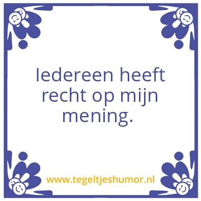 Tegeltje: recht