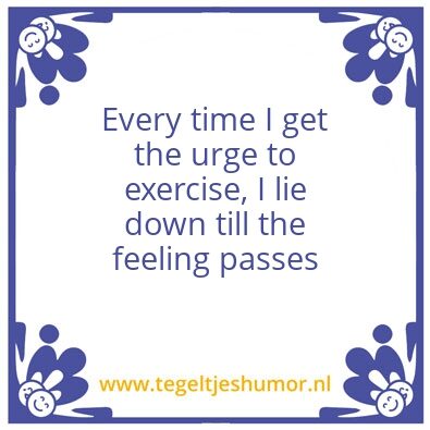 Tegeltje: exercise
