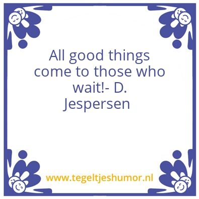 Tegeltje: D