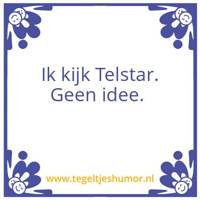 Tegeltje: Telstar