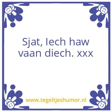 Tegeltje: Leefde