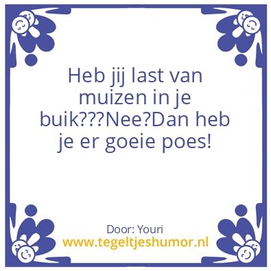 Tegeltje: Muizen