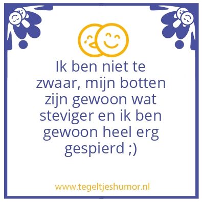 Tegeltje: Gewicht