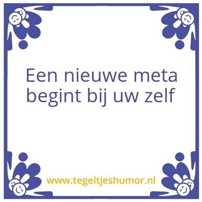 Tegeltje: Gank
