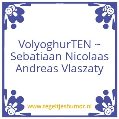 Tegeltje: Yoghurt