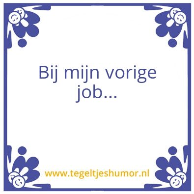 Tegeltje: Test