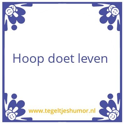 Tegeltje: Tekst