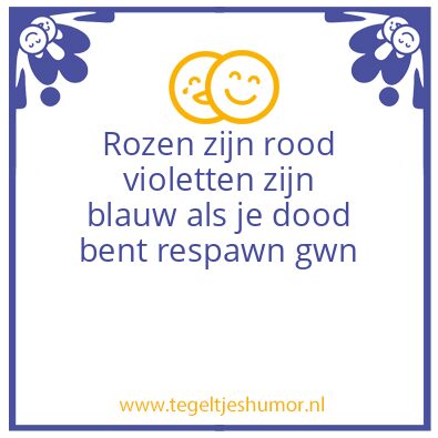 Tegeltje: Ik