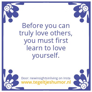 Tegeltje: Love
