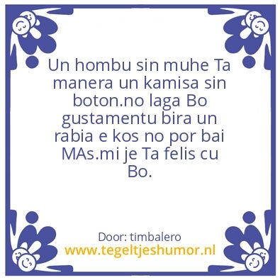 Tegeltje: niki pabo