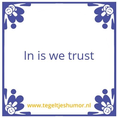 Tegeltje: Trust