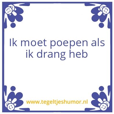 Tegeltje: Test