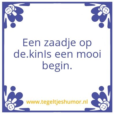 Tegeltje: Kin