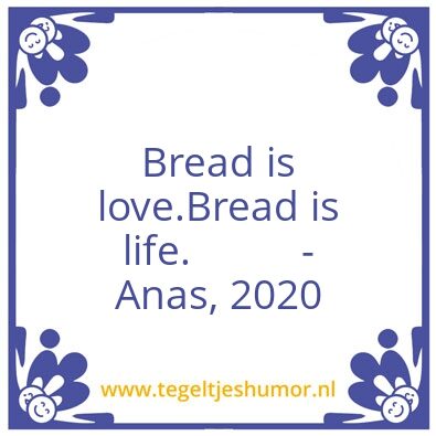 Tegeltje: Bread