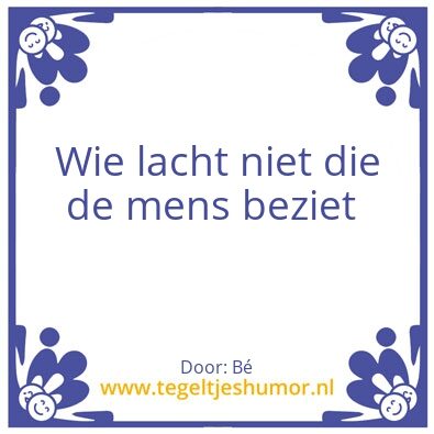 Tegeltje: Humor