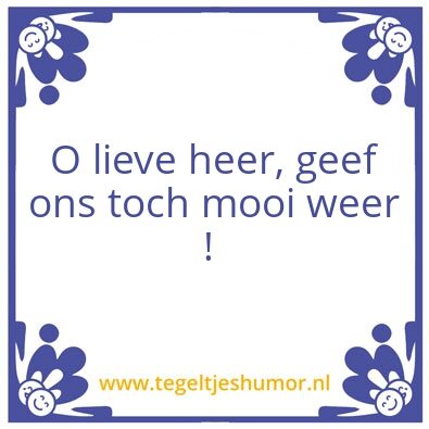 Tegeltje: Weer
