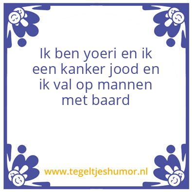 Tegeltje: Yoeri