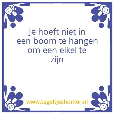 Tegeltje: Eikel