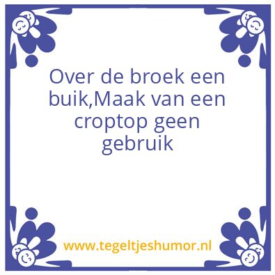 Tegeltje: Buik
