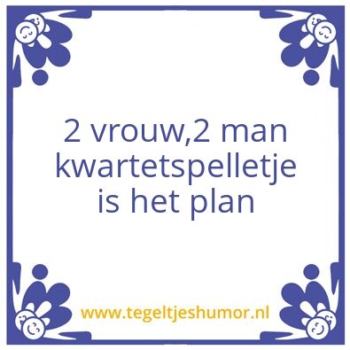 Tegeltje: wat