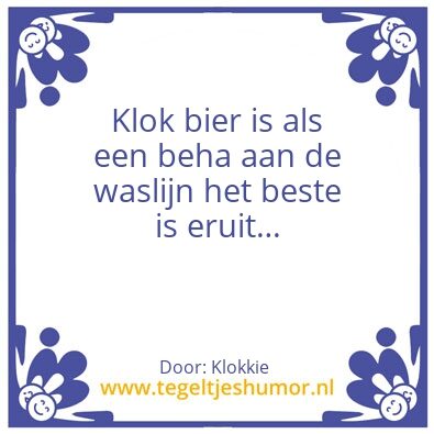 Tegeltje: Klok