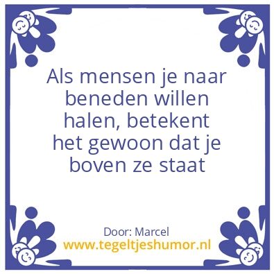 Tegeltje: Orde