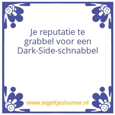Tegeltje: Dark Side