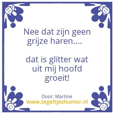 Tegeltje: Glitter