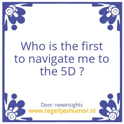 Tegeltje: “5D”